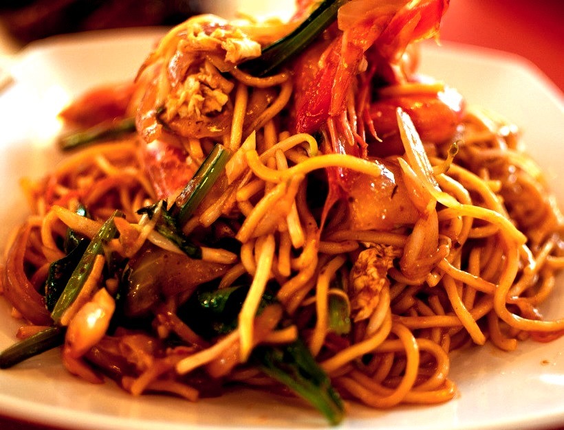 Fried Noodles with Prawns