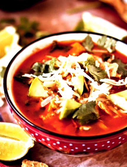 Classic Mexican Tortilla SoupSource